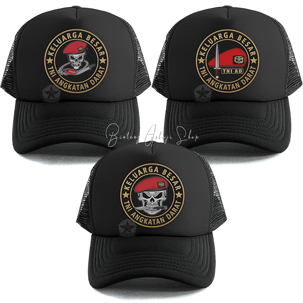 Topi Skull Keluarga Besar TNI-AD Kopassus Istimewa &amp; Murmer