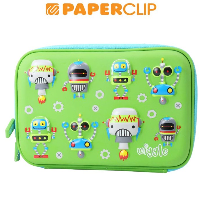 

TERLARIS PEN CASE / TEMPAT PENSIL WIGGLE HARD CASE DOUBLE ZIPPER 802GREEN02.WG /ALAT TULIS