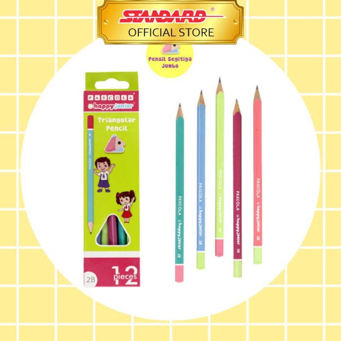 

BAYAR DITEMPAT STANDARD PASCOLA HAPPY JUNIOR 2B - PENSIL 12 PCS /ALAT TULIS AESTHETIC/ALAT TULIS