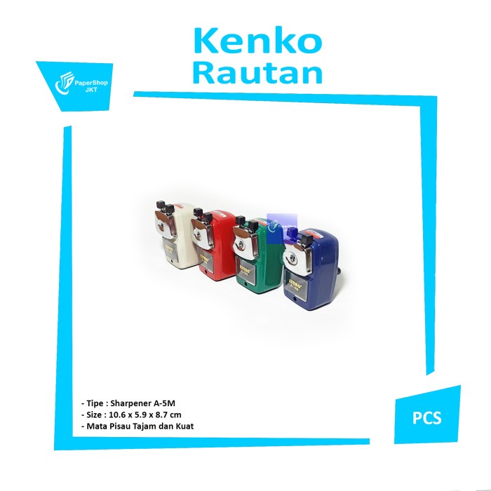 

TERLARIS Rautan Pensil / Kenko Pencil Sharpener A-5M /ALAT TULIS AESTHETIC/ALAT TULIS SET/ALAT TULIS