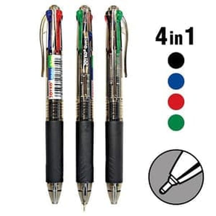 

TERMURAH READY Ball Pen / Pulpen / Pena Joyko BP-213 / Quaco/ 0.7 mm/ 4 Warna /ALAT TULIS