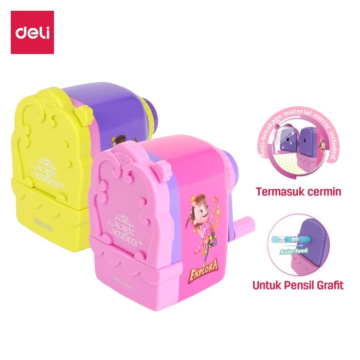 

Discount Deli ER10004 Mirror Rotary Pencil Sharpener 3C / Rautan Pensil Putar /ALAT TULIS