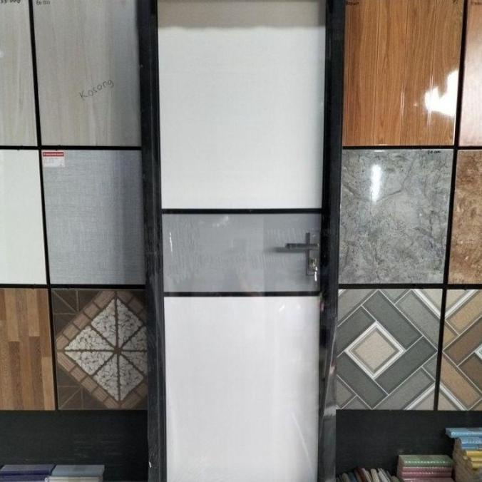 Terlaris Pintu Kamar Mandi / Kamar Tidur Pvc Bahan Tebal Lego List Abu Poketo99