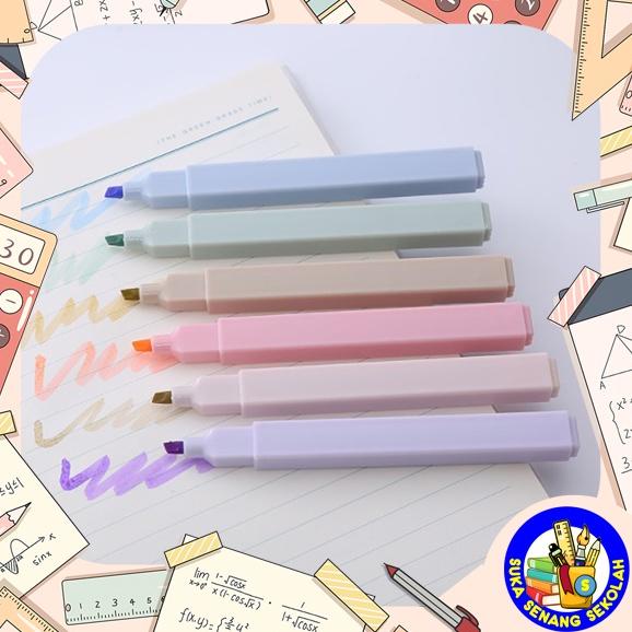 

[PRODUK 0VRO939] Highlighter Morandi Set 6pcs Pastel Color S0206 n0rf0