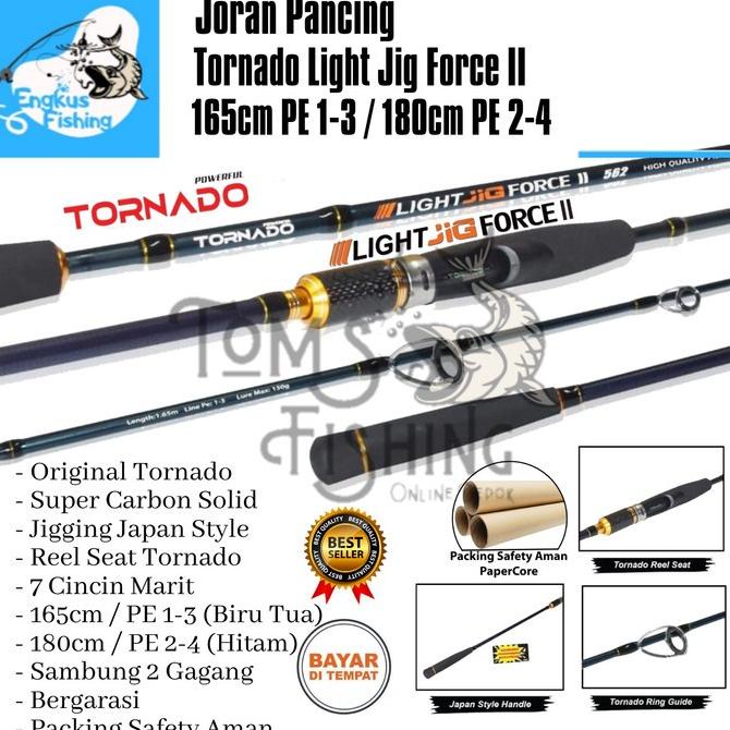 Joran Pancing Jigging Tornado Light Jig Force 2 II 165cm / 180cm Murah