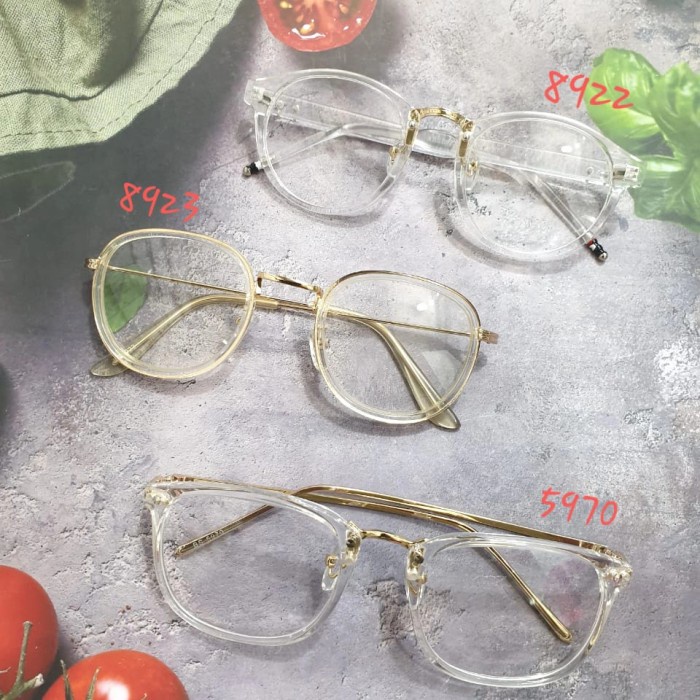 kacamata bening frame clear kacamata wanita paket lensa minus
