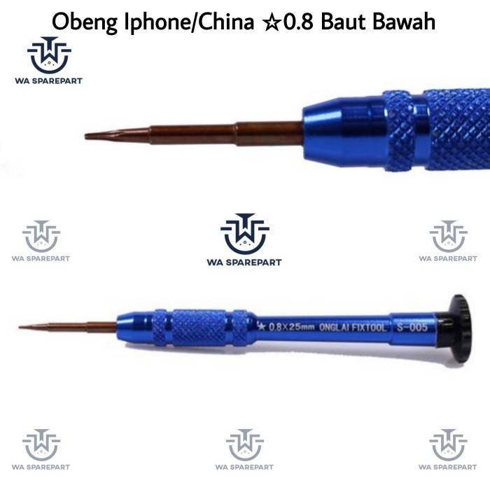 OBENG IPHONE / HP CHINA *0.8 BAUT BAWAH ANDROID IPHONE S-005