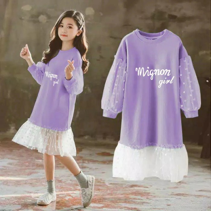 Dress Anak Cewek Tanggung Cantik Sweet Girl Baju Korea Casual Pesta