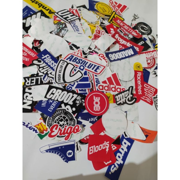 

Paket isi 50pcs Stiker Brand Terbaru Vynil Anti air Tumblr