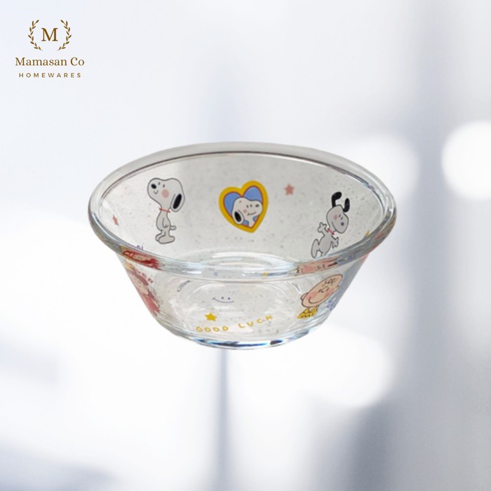 Terlaris Snoopy Clear Bowl & Mug Ceramic Mangkok & Mug Snoopy Transparan