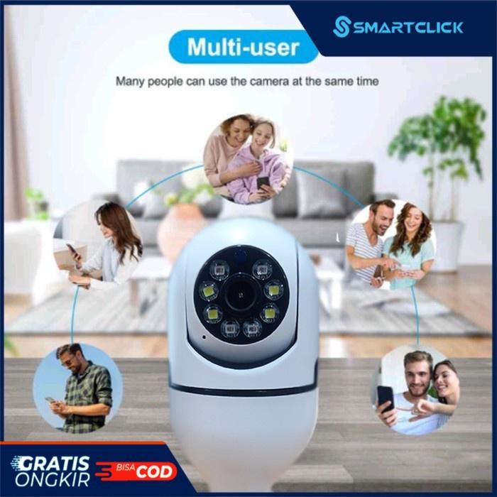 CCTV Wifi 360 derajat 1080P 3MP Lampu IP Kamera CCTV 3D YCC365 PLUS