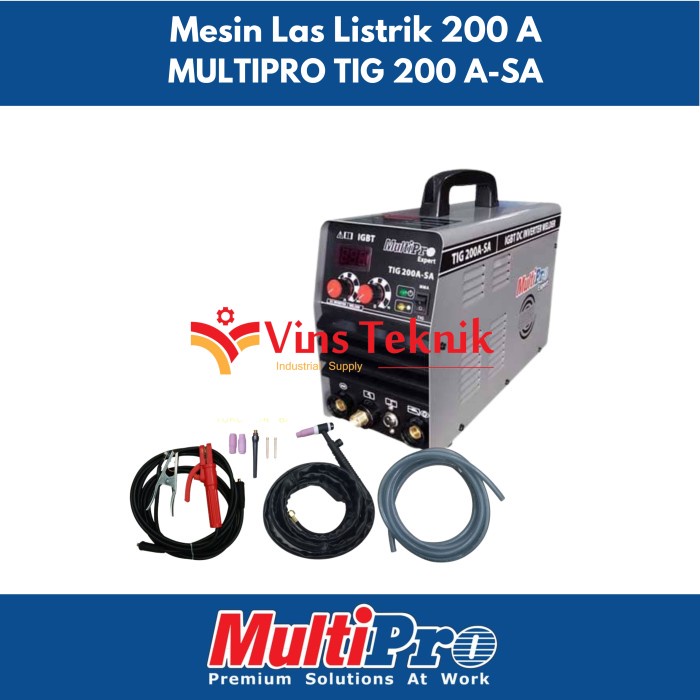 Terlaris Mesin Las Inverter Tig 200 A-Sa Multipro Tig 200 Asa