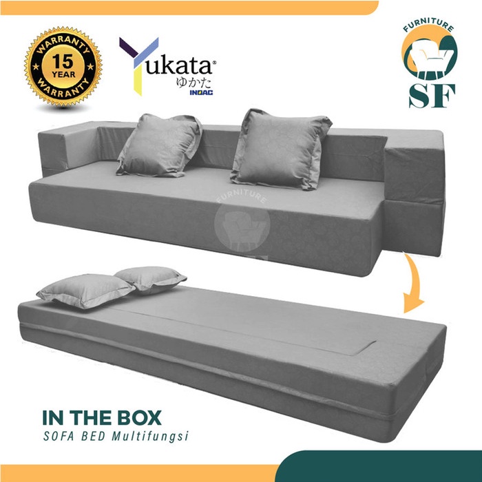Terlaris Sofa In The Box/Kasur Hitam Multifungsi/Sofa Bed Busa 90X20X200
