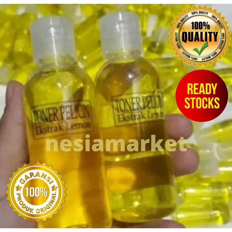 Promo Murah Toner Glowing Pelicin Extra Lemon Memutuhkan dan Mengglowingkan Wajah