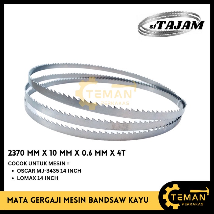 SITAJAM Mata Pisau Bandsaw 14 INCH 2370 MM / Gergaji Potong Kayu Bandsaw OSCAR WESTCO MJ3435 14 INCH
