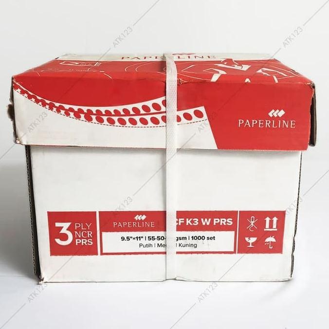 

Kertas Continuous Form 9.5 X 11" 3Ply Bagi 2 (Prs) - Paperline