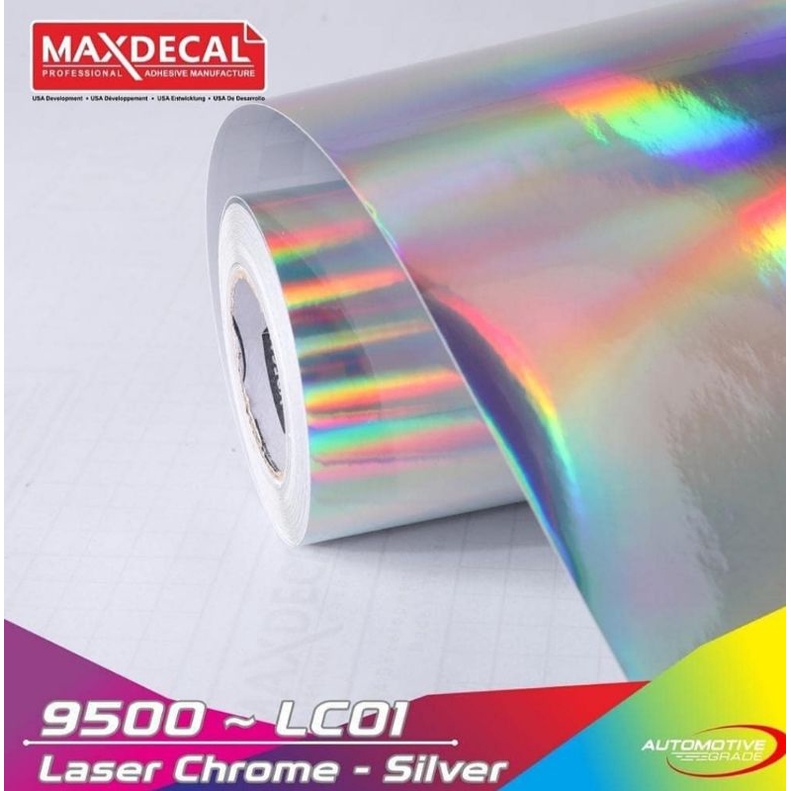 STIKER MAXDECAL LASER CHROME