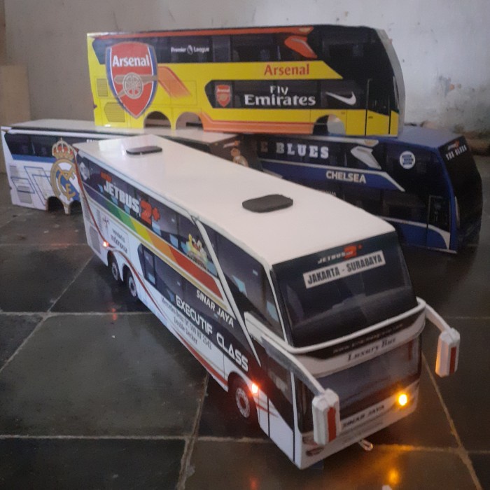 Diskon Spesial Miniatur Bus Sinar Jaya Mainan Anak Full Lampu Terbaru