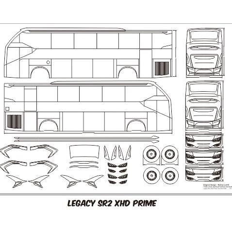 Flash Sale Laksana Pola Miniatur Bus Skala 1:20 Karoseri Laksana Terbaru