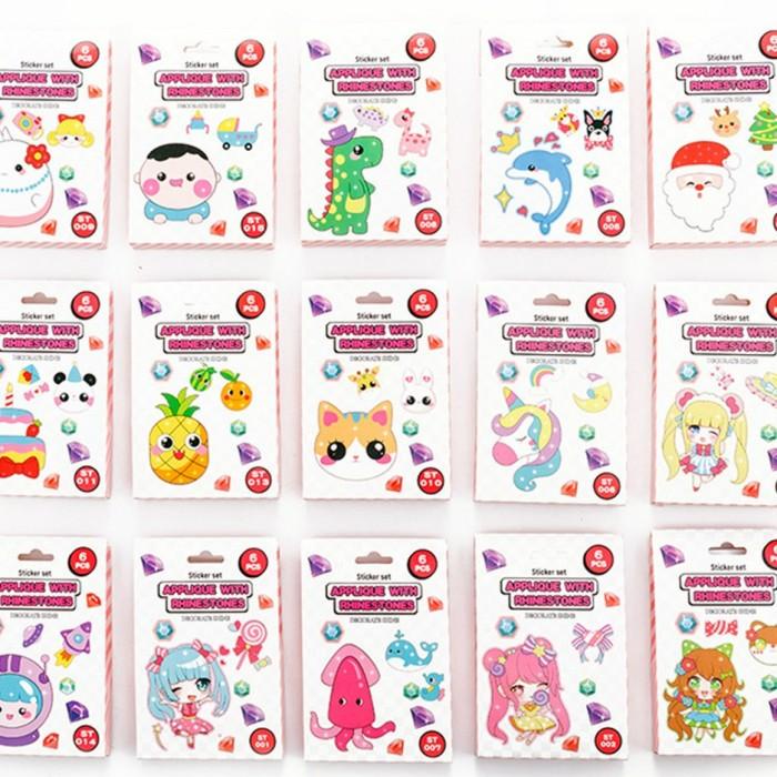 

Terlaris Diy Sticker Full Drill Round Diamond Painting Cartoon/Sticker Lukisan