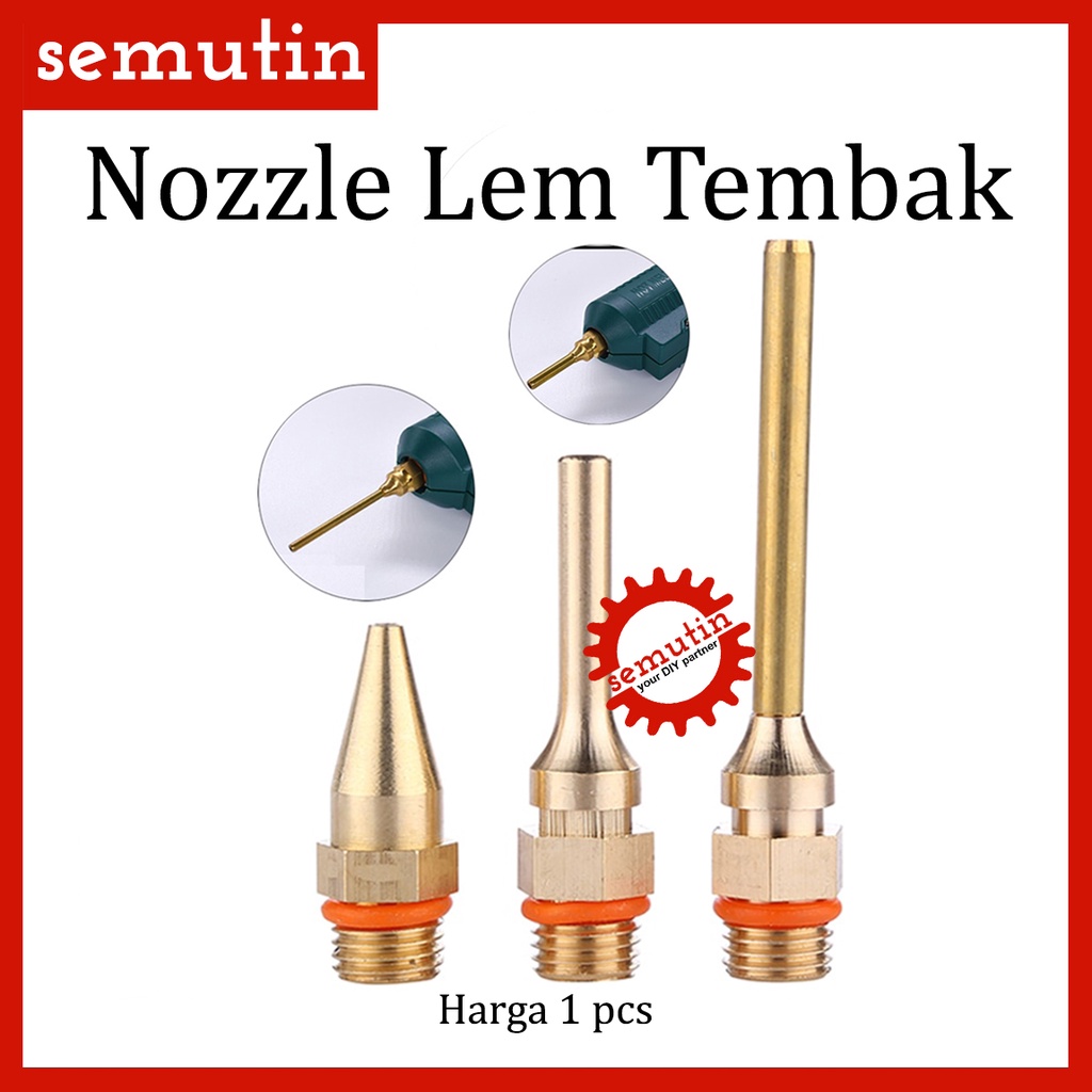 

Nozzle Lem Tembak Bahan Tembaga / Adapter Kepala Diameter Besar Pendek Panjang