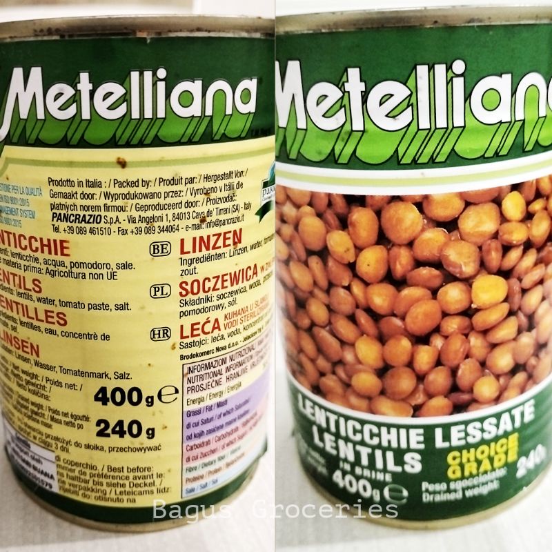 

Metelliana Lentils in brine 400gr