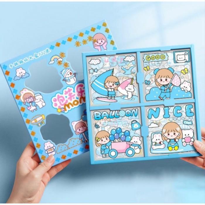 

Terlaris 1 Pack Isi 100 Lembar Pcs Stiker Box Merk Senmu Sen Mu Momo Stiker Set