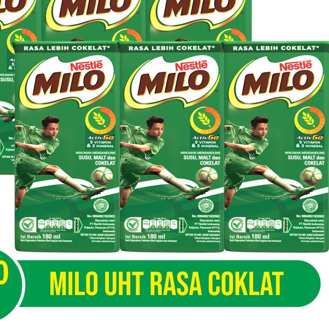 

COD | KP8 | Milo Activ Go UHT Rasa Lebih Cokelat 180ml (6pcs)