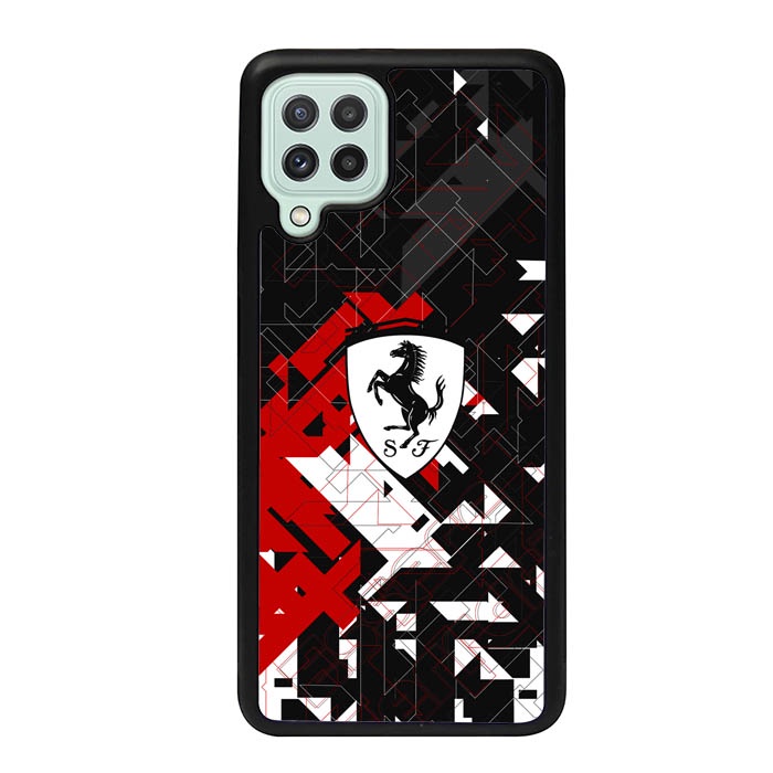 Casing Samsung A22 A21s A21 A20s A30 A20 A13 A12 A11 A10 4G 5G Ferrari Logo AE0730 Case Custom V3
