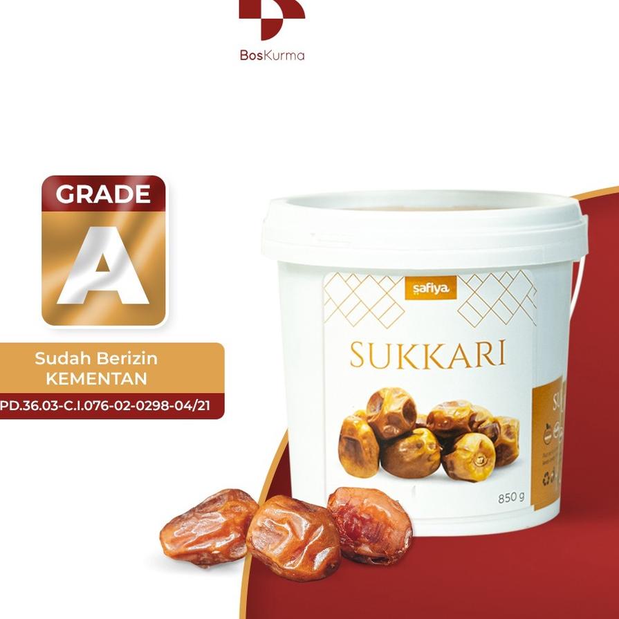 

Limited | FG2 | Kurma Sukari Ember Al Qassim 850 Gr Kurma Sukkari Kemasan Ember Grade A Premium