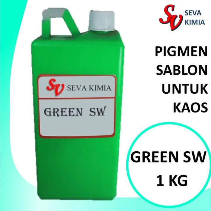 

Pigment Green SW 1 Kg/ Biang Sablon / Pigment Basis Air / Pewarna Cat Tembok Kualitas Premium High Strenght Colour