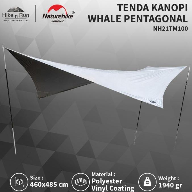 Kanopi Flysheet Naturehike NH21TM100 Whale Canopy Pentagonal Shape