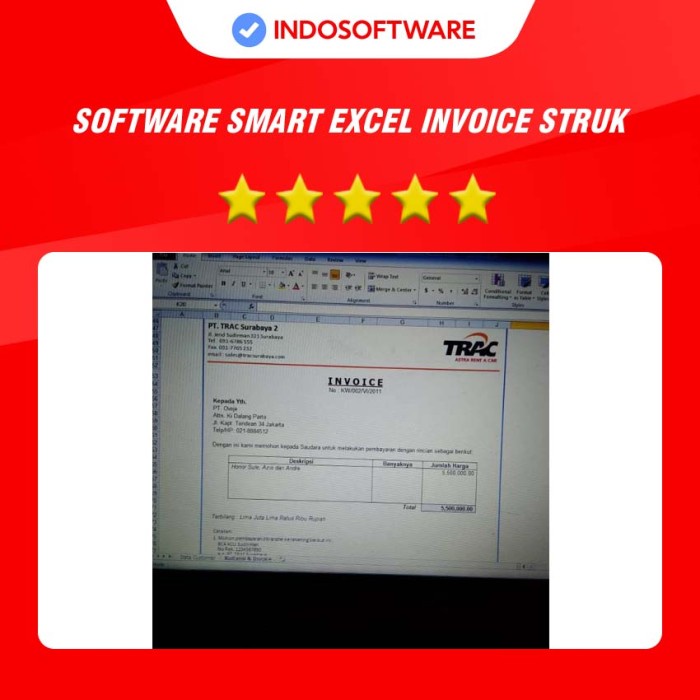 

BISA COD SOFTWARE SMART EXCEL INVOICE STRUK KUITANSI KWITANSI NOTA FAKTUR FULL /BUKU TULIS