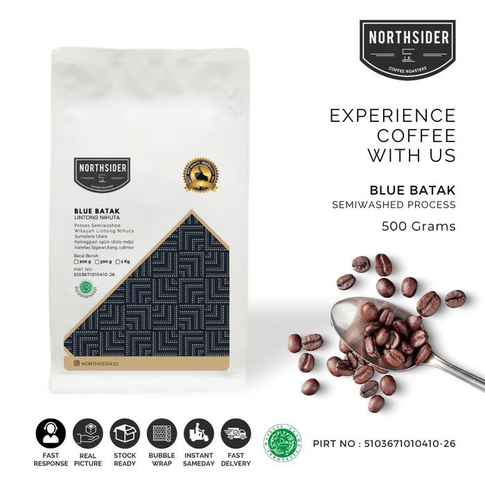 

BIJI KOPI ARABIKA BLUE BATAK SEMIWASHED - 500GR NORTHSIDER COFFEE
