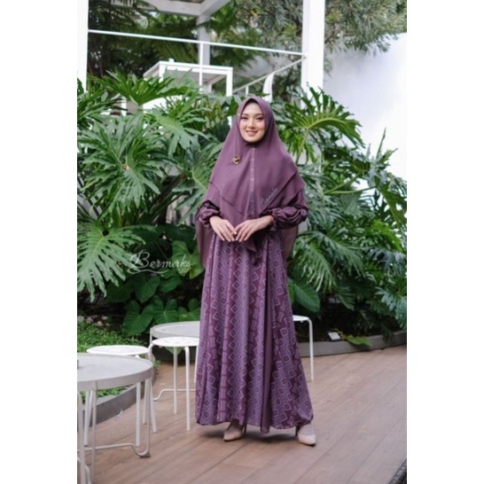 Gamis set FAIZA AIRIN Ceruty full by Bermerks