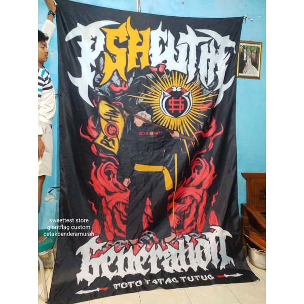 TERLARIS + FREE STICKER, CETAK BENDERA PSHW WINONGO, FLAG SH, GIANTFLAG PSHW, BENDERA WINONGO FULL P