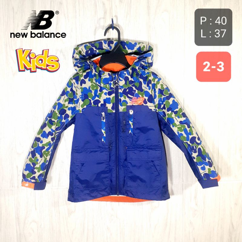 RARE Jaket NB Outdoor Anak Balita NEW BALANCE Baby Camo Windshield Usia 234 Tahun Second Original