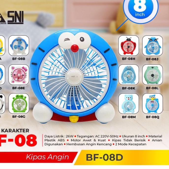 6.6 | KI3 | Kipas Angin Karakter Meja Kipas Karakter Duduk Kipas Angin Karakter Besar Kipas Karakter