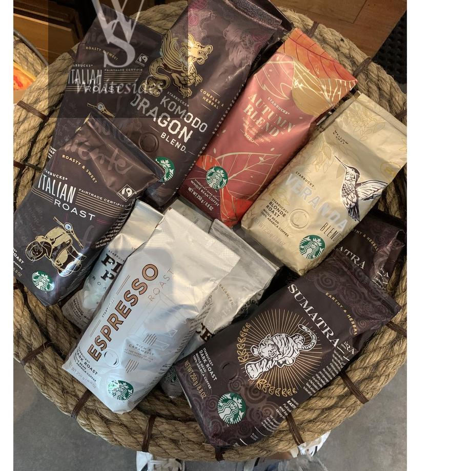 

Sale✔️⭐Whole Bean Dark Roast 250gr Starbucks Coffee Grind Papua New Guinea Veranda Colombia Siren Pike Place House Blend Indonesia Aceh Breakfast Kenya Guatemala Espresso Italian Sumatra Komodo Dragon Verona Kopi Biji Arabica Robusta Black Flavoured