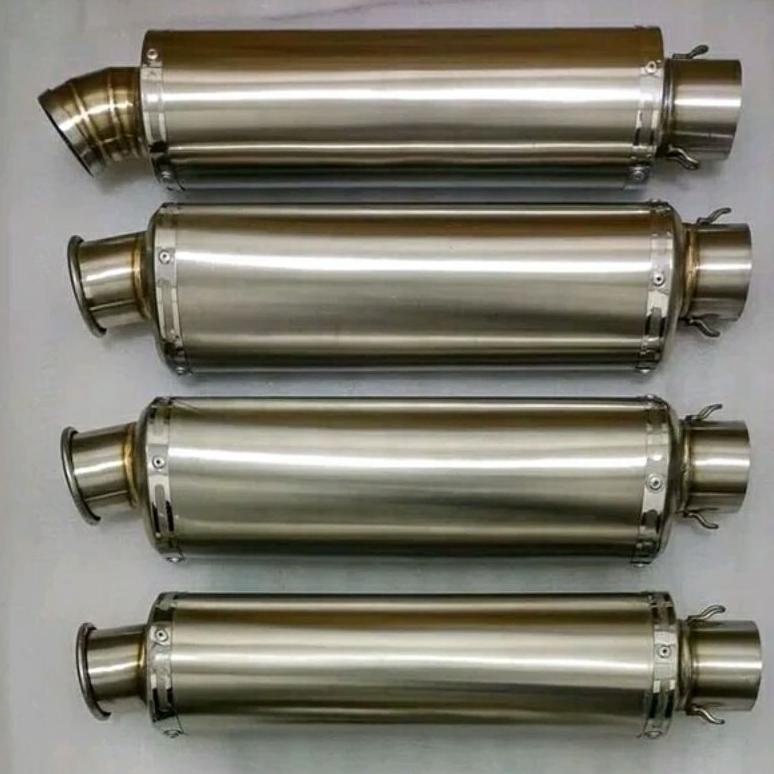 Trend - selencer knalpot polos oval bulat .,