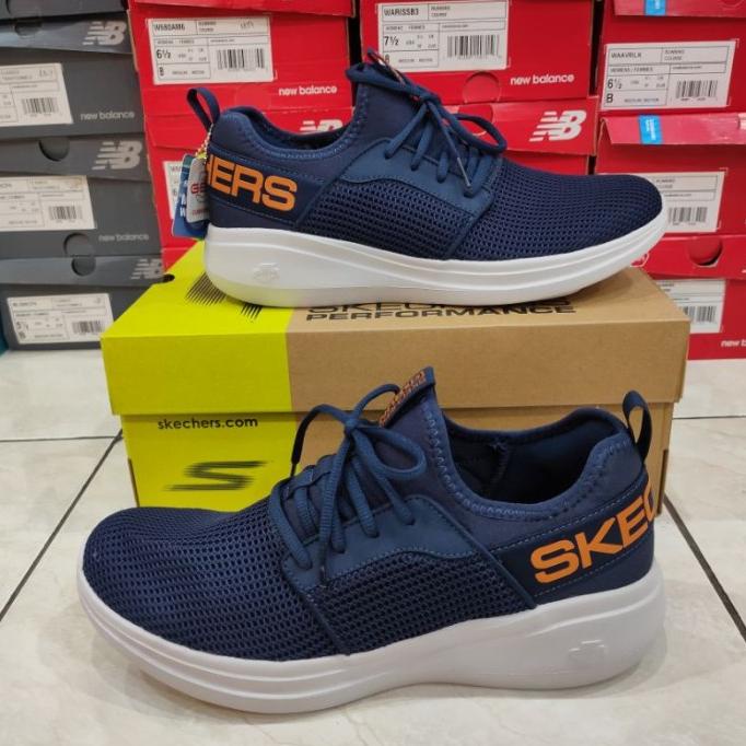 Terbaru Sepatu Running Skechers Go Run Fast Valor 55103/Nvor Original Sale