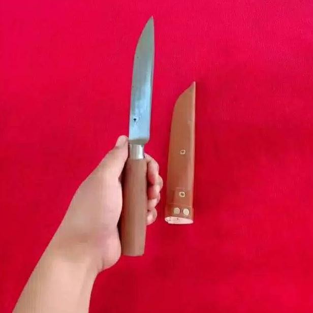 Pisau Daging Cap Garpu baja asli Khas Banten R5A4 Terlaris Berkualitas Super Terbaru Golok Pisau Bis