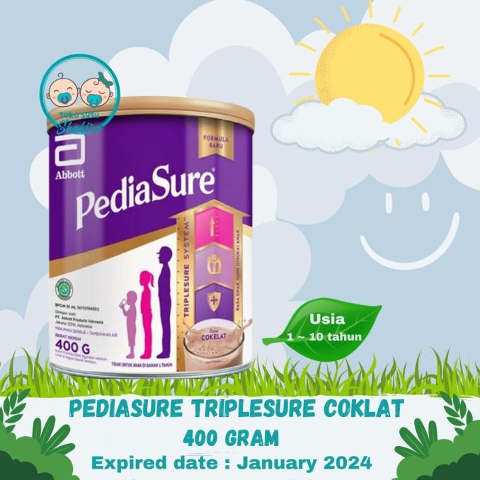 

pediasure triplesure coklat 400 gr ---NEW---