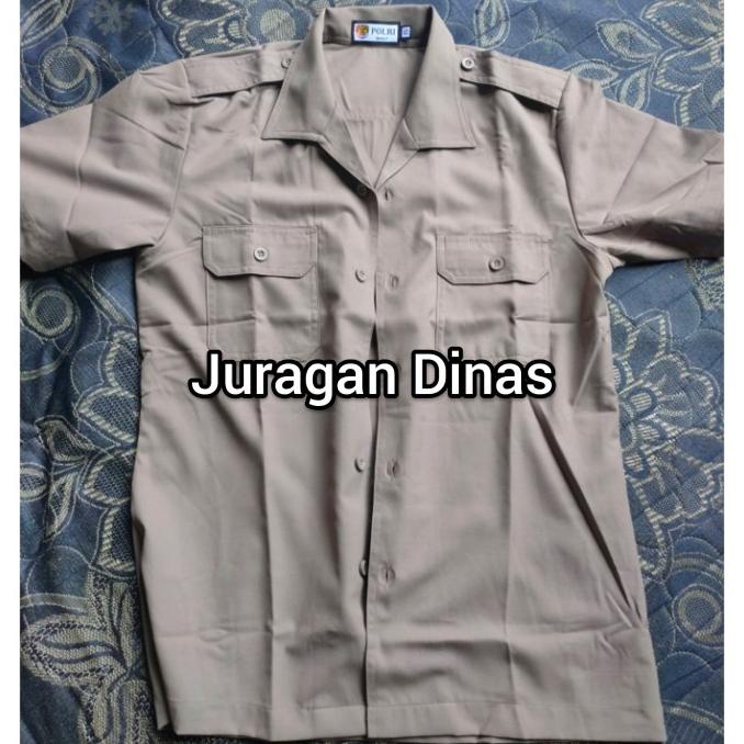 Atasan Baju PDH Coklat Polisi Jatah POLRI | Baju PDH Satpam Terbaru