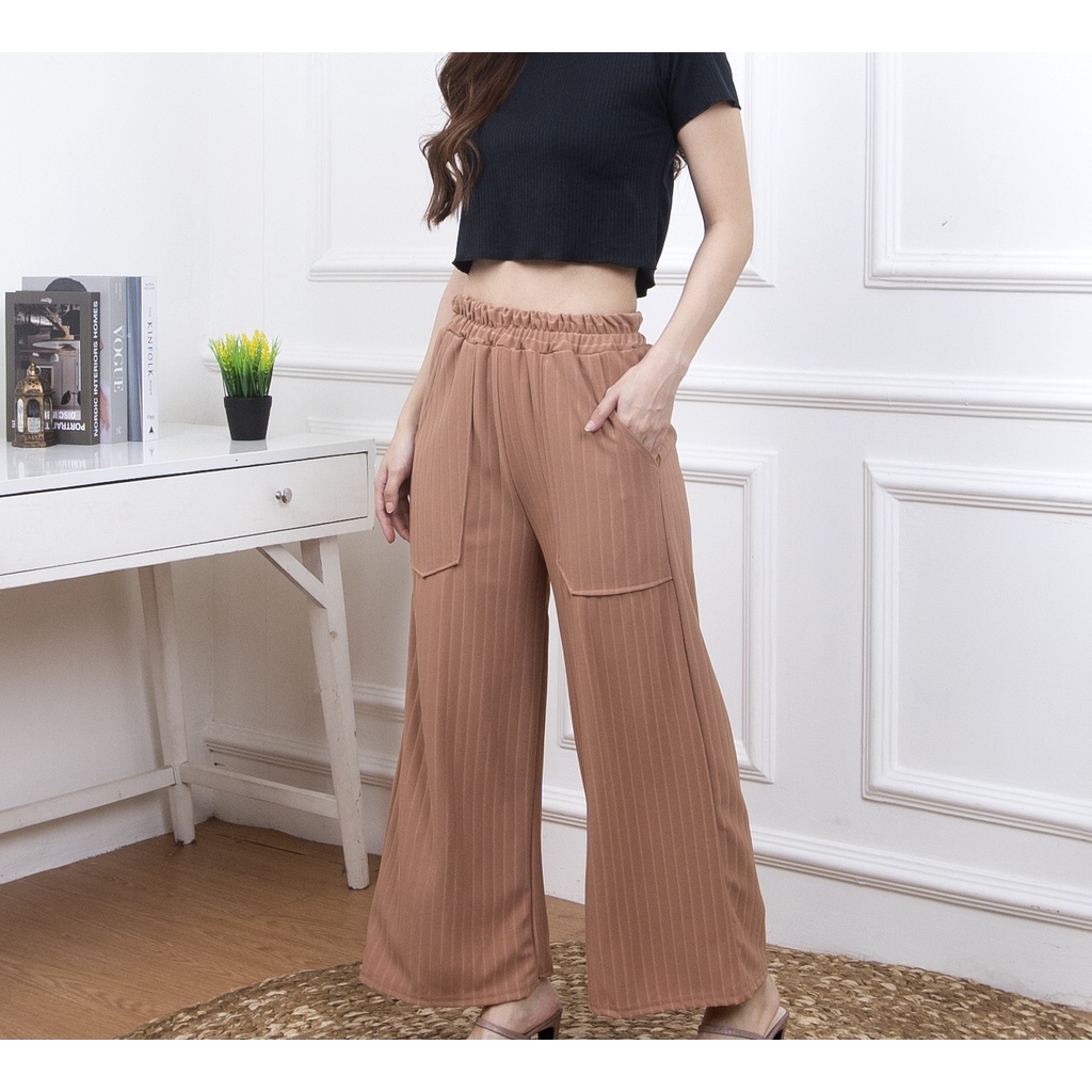 KARINA PANTS WANITA / KULOT KNIT - CELANA KULOT WANITA