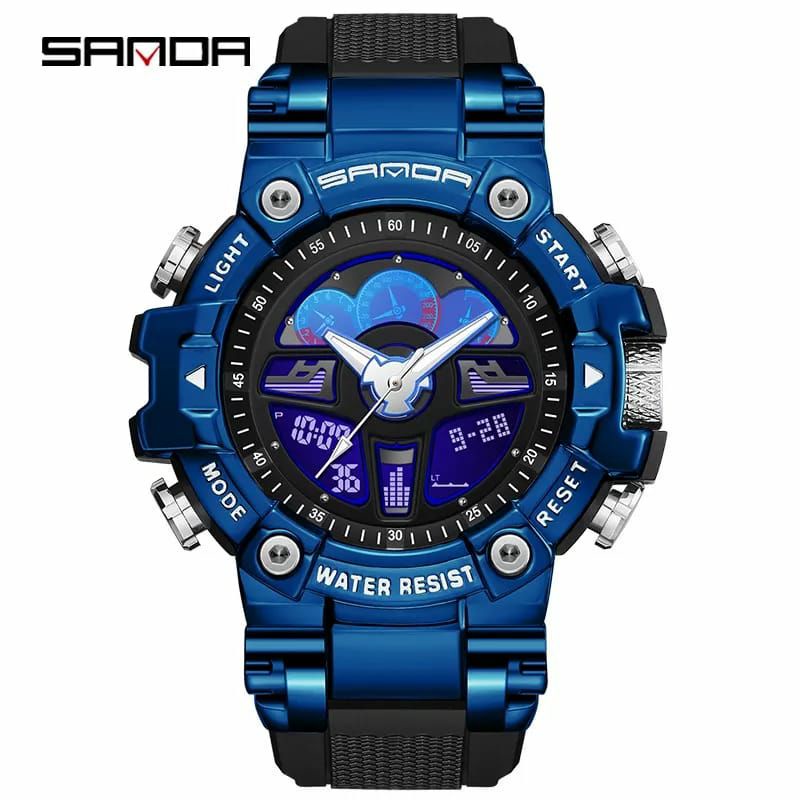 Edisi Terlaris Jam Tangan Sanda Dualtime Original Waterproof Kuarsa Pria Style