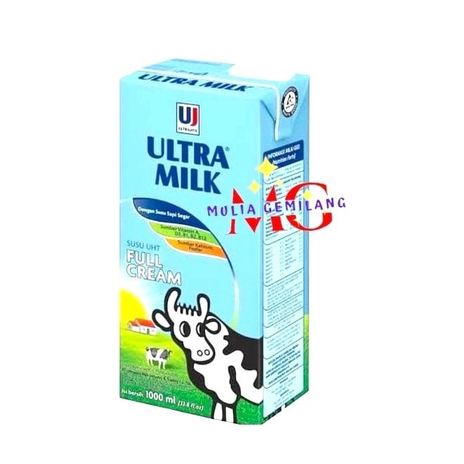 

Susu UHT Ultra Milk Full Cream 1Liter (1DUS) ISi 12Pcs ---NEW---