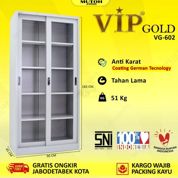 

Terlaris Vip Gold Vg-602 Lemari Arsip Besi Pintu Sliding Kaca