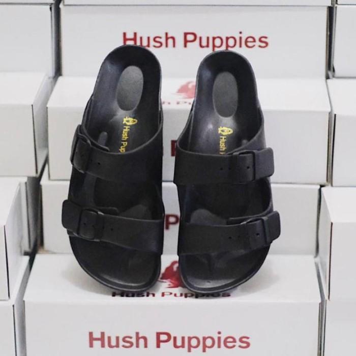 Terlaris Hush Puppies Sandal Pria 2 Straps Selop Sandal Cowok Karet Eva Phylon