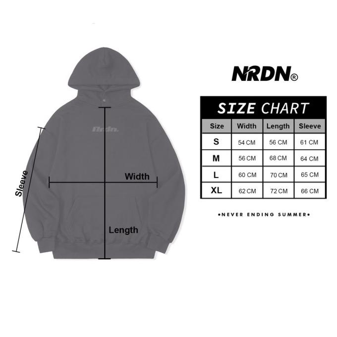 NRDN Clothing Sweater HOODIE ON BLACK